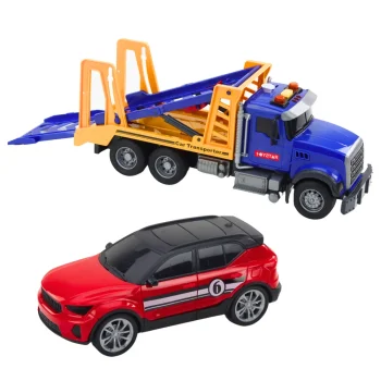 Set Vučnog Kamiona S Prikolicom, Automobil, Svjetla I Zvukovi 4