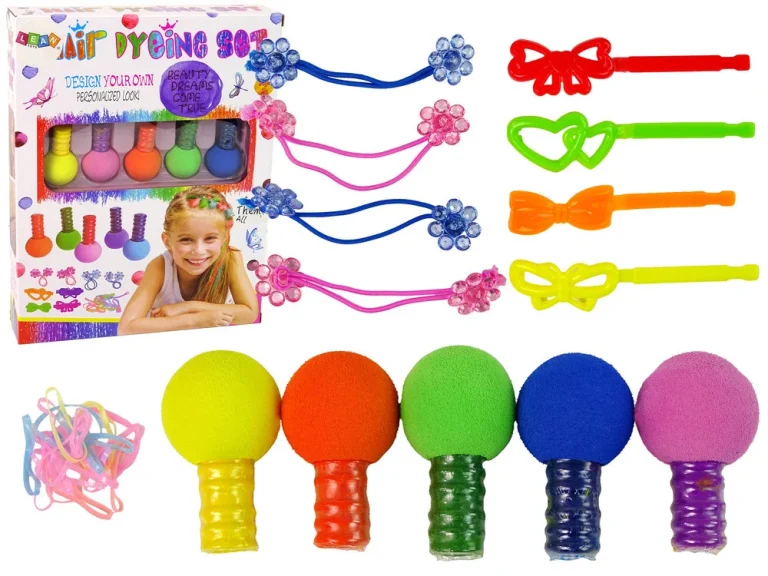 Set Za Bojanje Kose, 5 Boja, Gumice I šnale 1