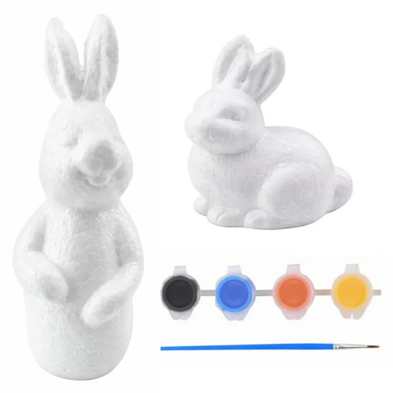 Set Za Bojanje Stiropornih Zečića 15 Cm I 9 Cm S Bojama 4