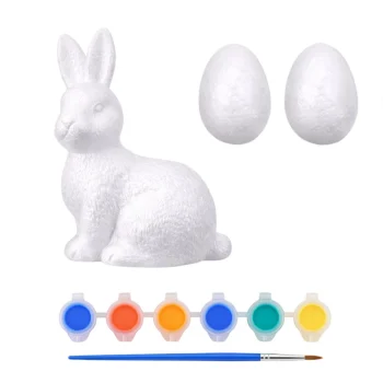 Set Za Bojanje Stiropornog Zeca 10 Cm I 2 Jaja S Bojama 4