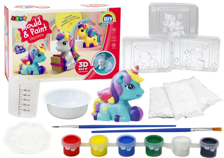 Set Za Izradu I Bojanje 3d Gipsanih Jednoroga 1