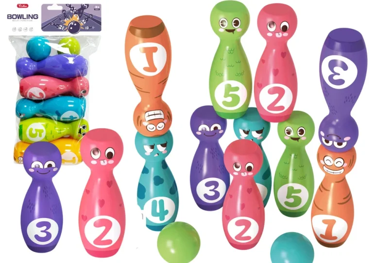 Set Za Kuglanje, šareni čunjevi S Osmijehom, 10 Komada 1