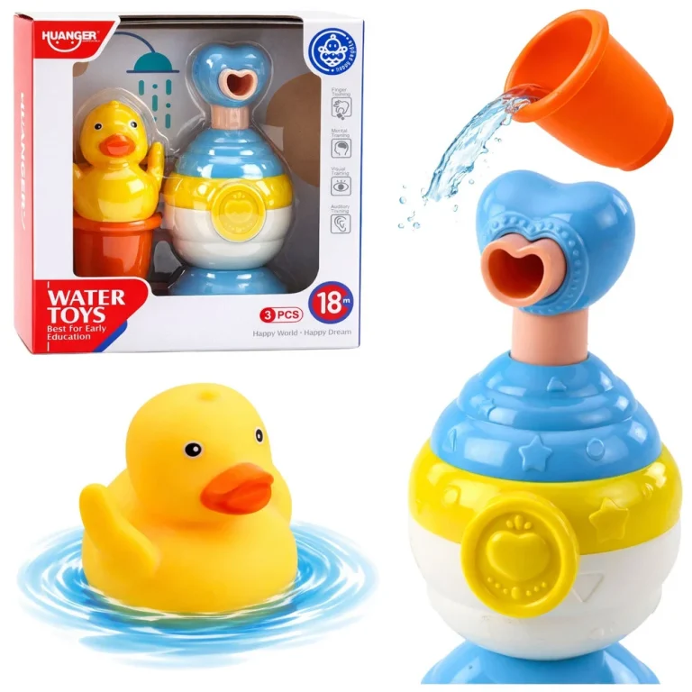 Set Za Kupanje Patka Dozator Sapuna I čaša Plavi 1