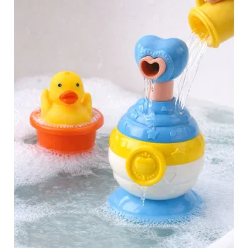 Set Za Kupanje Patka Dozator Sapuna I čaša Plavi 5