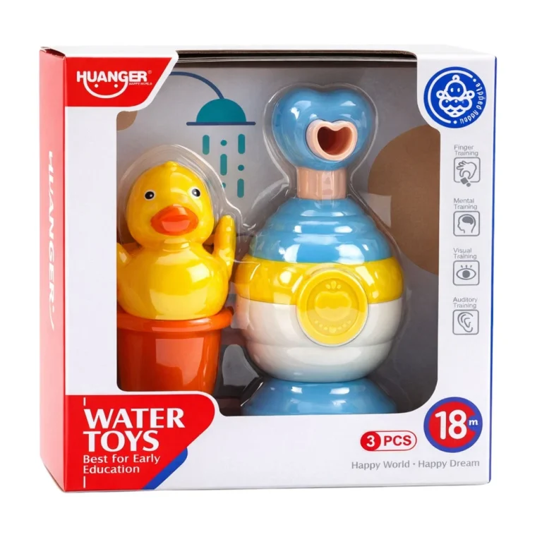 Set Za Kupanje Patka Dozator Sapuna I čaša Plavi 6