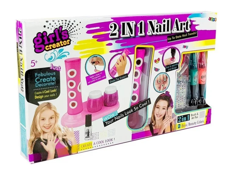 Set Za Lakiranje Noktiju S Dozatorom šljokica I Naljepnicama 5