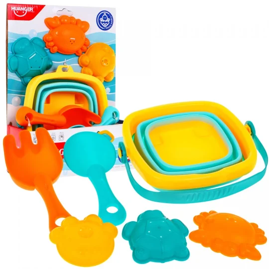 Set Za Pijesak 12m+ Sklopiva Kanta I Kalupi 1