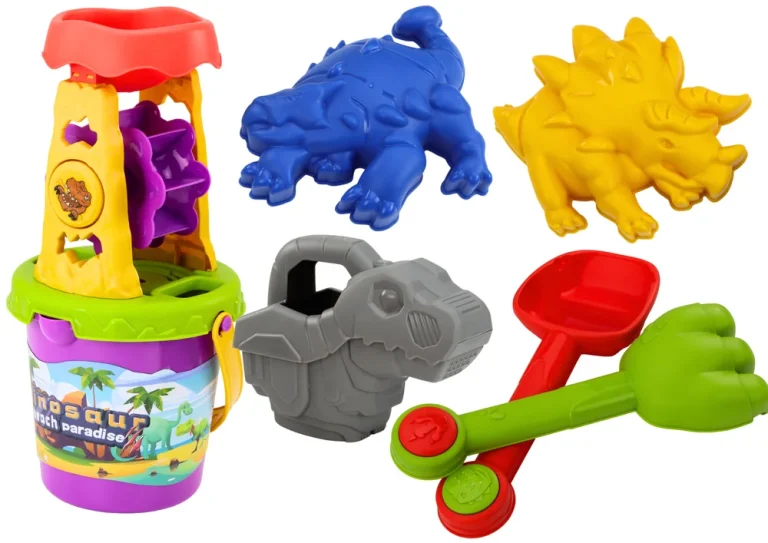 Set Za Pijesak Dinosauri S Mlincem I Kalupima 1