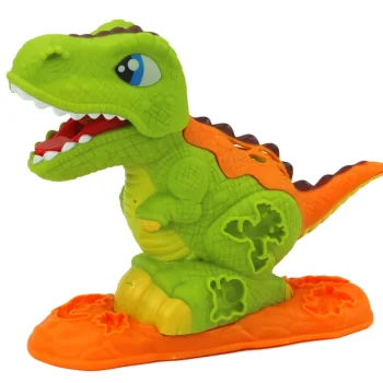 Set Za Plastelin S Dinosaurima, 6 Boja, Kalupi I Kapice 2
