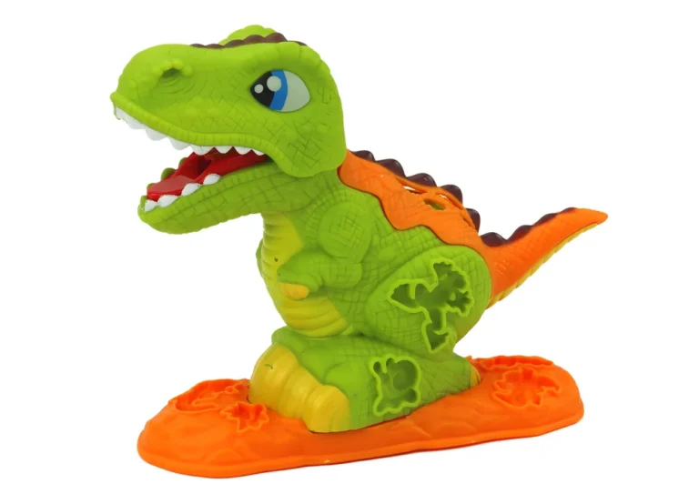 Set Za Plastelin S Dinosaurima, 6 Boja, Kalupi I Kapice 2
