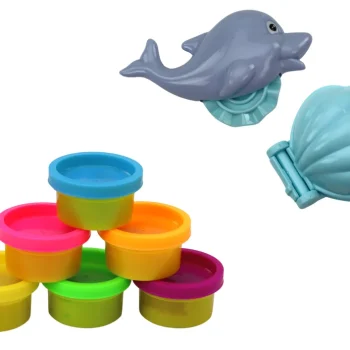 Set Za Plastelin S Dinosaurima, 6 Boja, Kalupi I Kapice 3