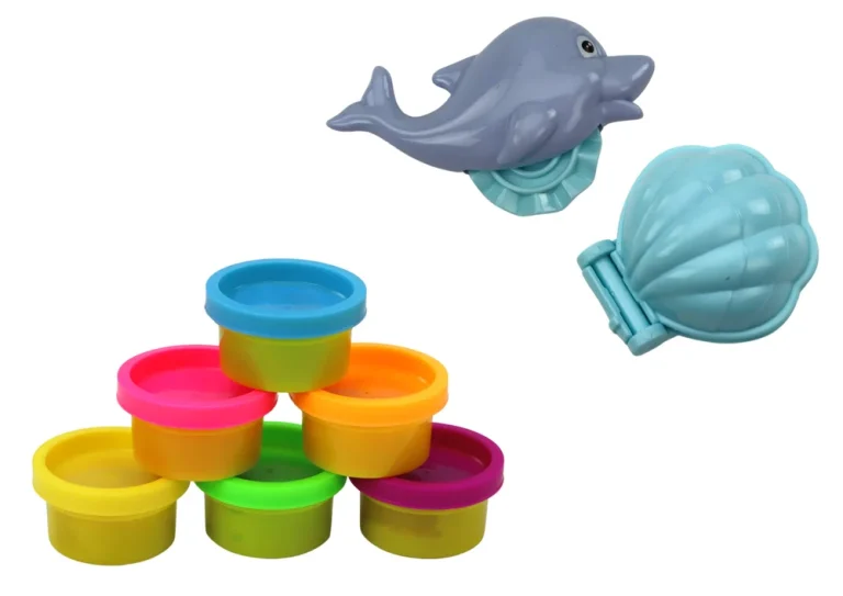 Set Za Plastelin S Dinosaurima, 6 Boja, Kalupi I Kapice 3