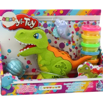Set Za Plastelin S Dinosaurima, 6 Boja, Kalupi I Kapice 4