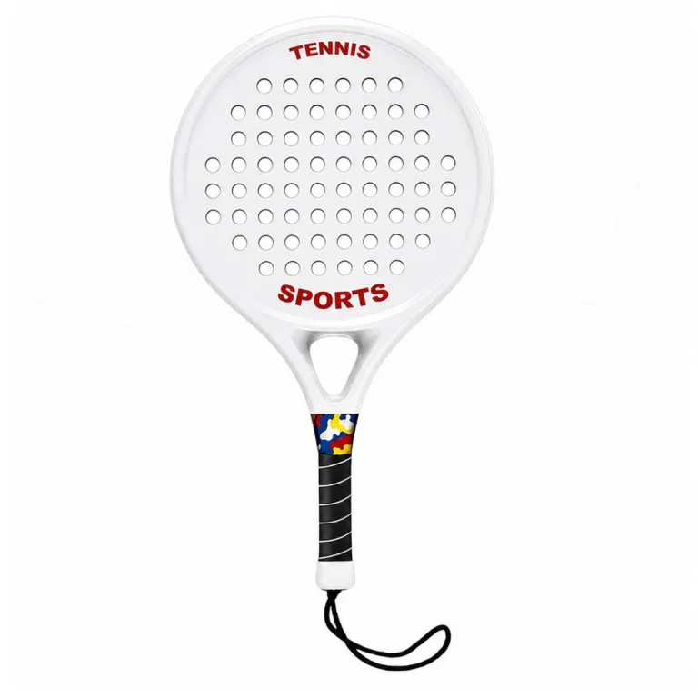 Set Za Plažni Tenis S 2 Reketa I Loptom Od Pjene, žuto Bijeli 4