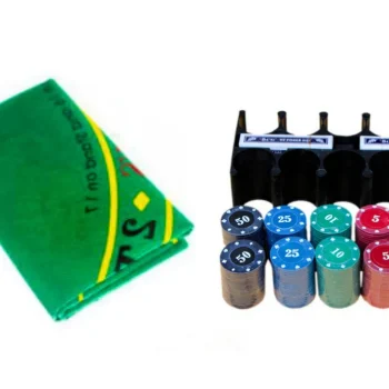 Set Za Poker, 2 špila Karata, žetoni I Podloga 2
