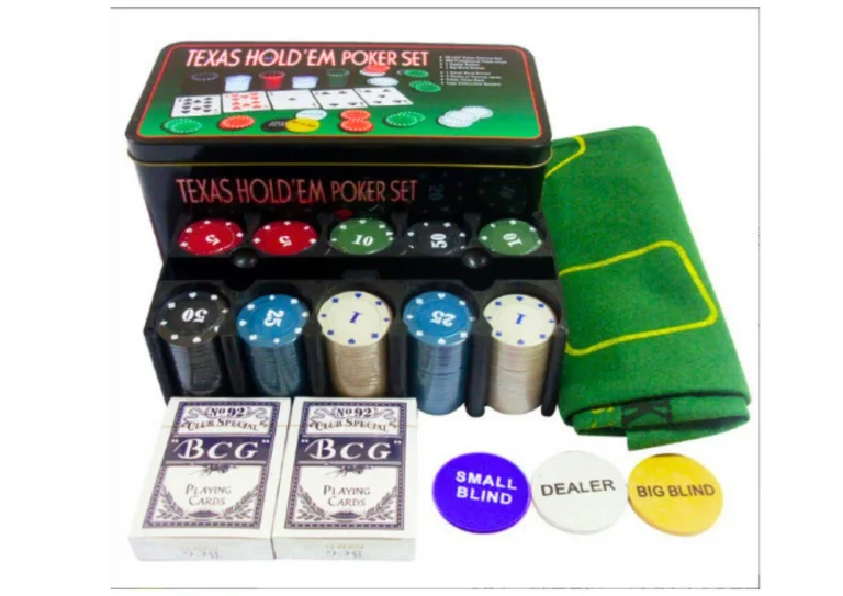 Set Za Poker, 2 špila Karata, žetoni I Podloga 3