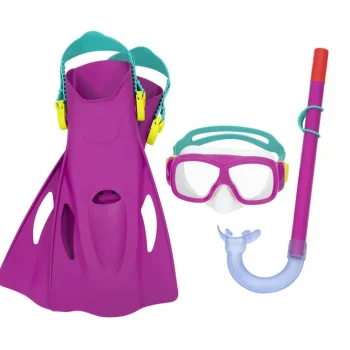 Set Za Ronjenje Bestway 25019, Maska, Disalica, Peraje, Roza 2