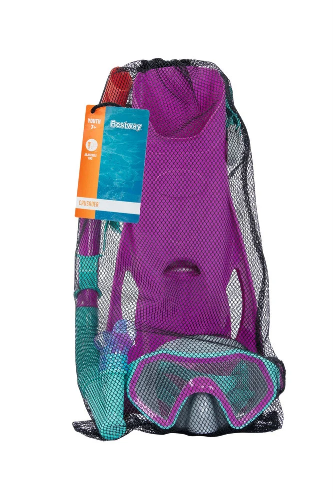 Set Za Ronjenje Bestway 25046, Maska, Disalica, Peraje, Roza 10