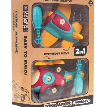 Set Za Sastavljanje 2 U 1 Avion I Helikopter 3+ 11