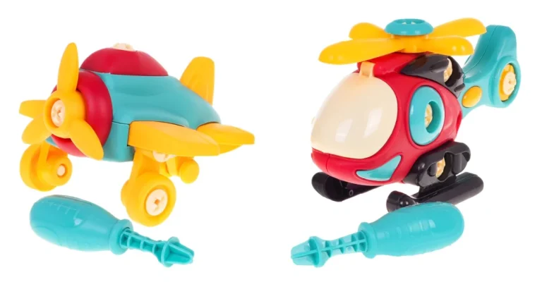 Set Za Sastavljanje 2 U 1 Avion I Helikopter 3+ 2