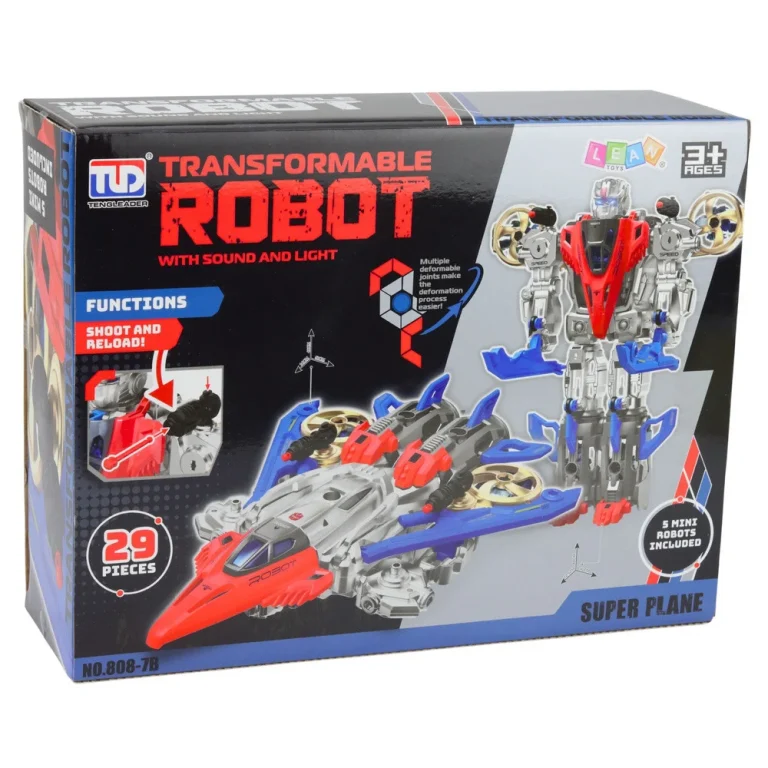Set Za Sastavljanje Borbog Robota I Zrakoplova 2 U 1, 29 Komada 7
