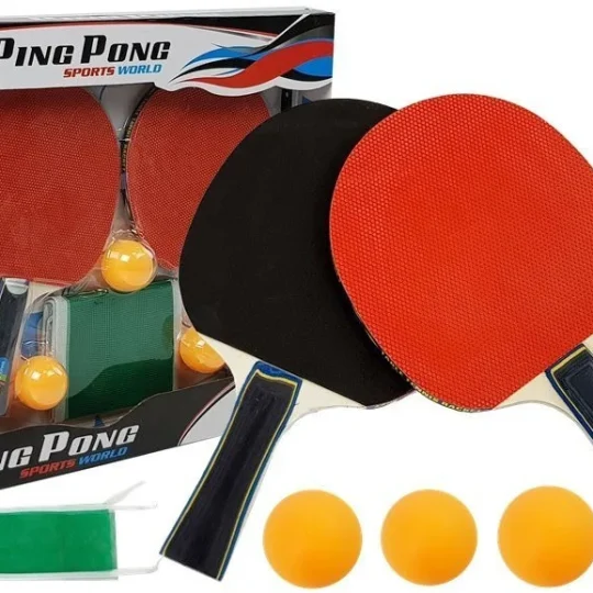 Set Za Stolni Tenis: 2 Reketa, 3 Loptice I Mreža 1