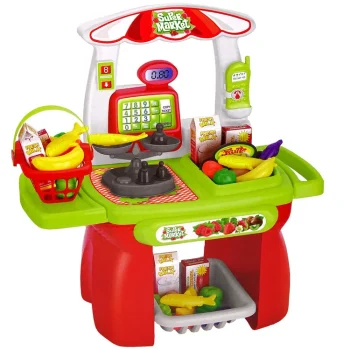 Set Za Supermarket S Vagom, Košaricom I Namirnicama 2