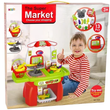 Set Za Supermarket S Vagom, Košaricom I Namirnicama 3