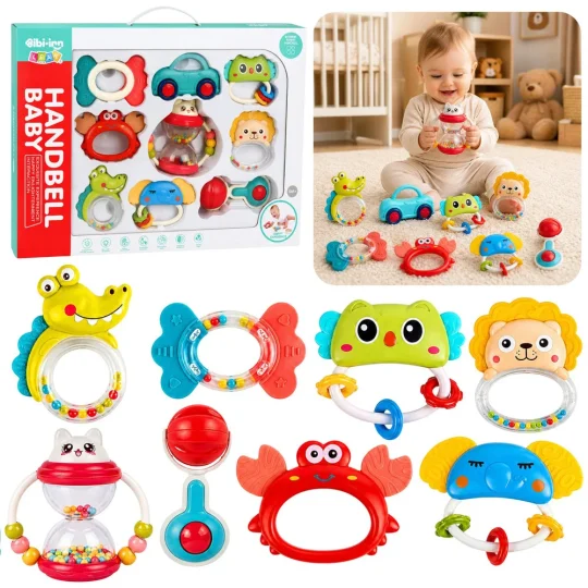 Set Zvečki I Glodalica Za Bebe, 9 Komada, šareni 1