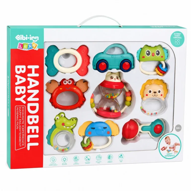 Set Zvečki I Glodalica Za Bebe, 9 Komada, šareni 4