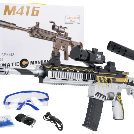 Sivi Karabin M416 Na Vodene Kuglice + Pribor 1