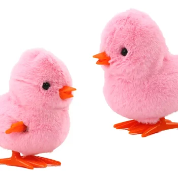 Skačuće Plišano Pile Na Navijanje Ružičasto 2