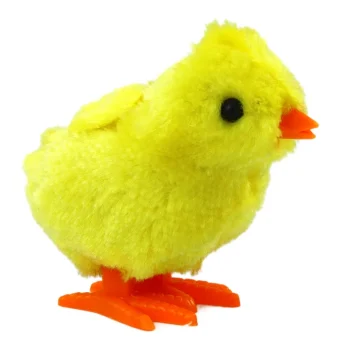 Skačuće Plišano Pile Na Navijanje žuto 3