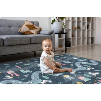 Sklopiva Edukativna Pjenasta Podloga 200 X 150 X 1 Cm Nukido Nk 341, Siva, Var. 734102 7
