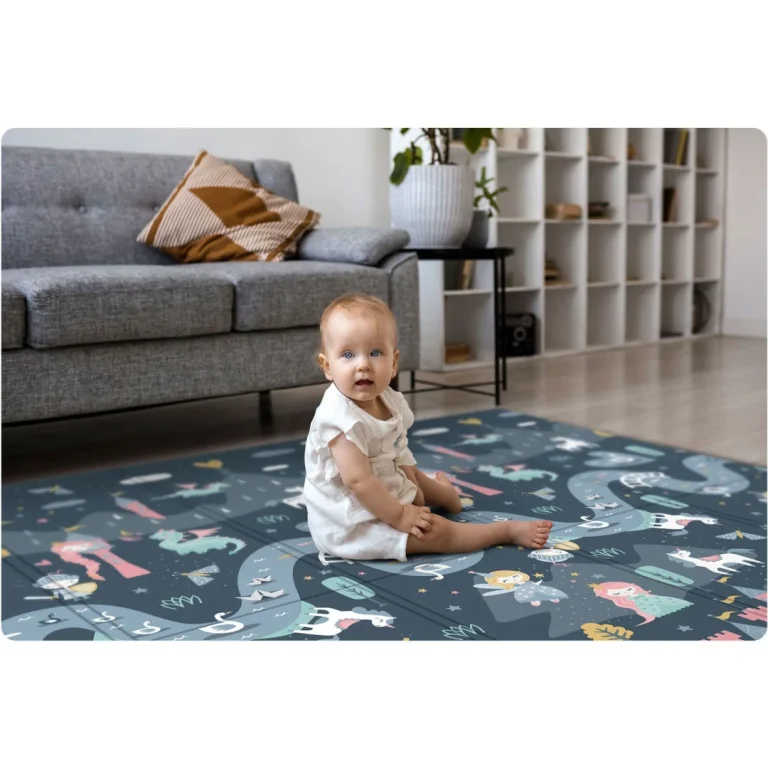 Sklopiva Edukativna Pjenasta Podloga 200 X 150 X 1 Cm Nukido Nk 341, Siva, Var. 734102 7
