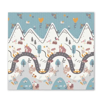 Sklopiva Edukativna Pjenasta Podloga 200 X 180 X 1 Cm Nukido Nk 340, Siva 10