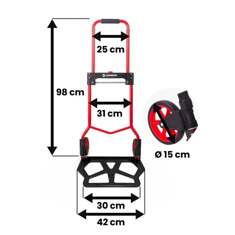 Sklopiva Transportna Kolica, Za Glodalicu, Skladišna Kolica, 100 Kg, Humberg Hm 517 10
