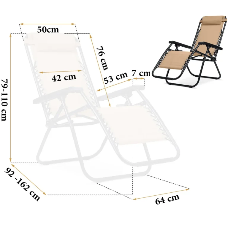 Sklopive Vrtne Ležaljke Sofotel Chillwell, Set Od 2, Crvena, Var. 286202 2 7
