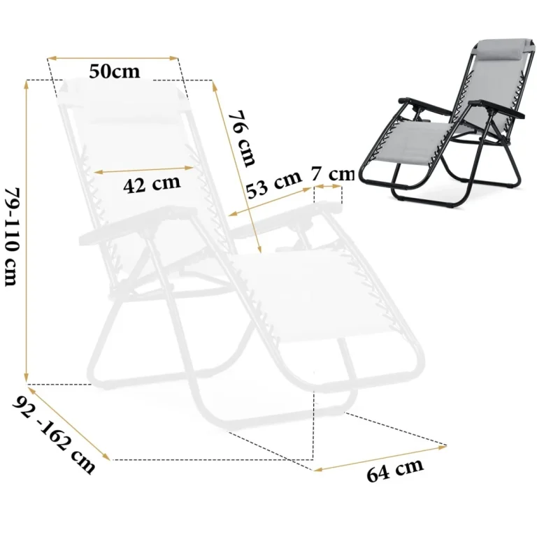 Sklopive Vrtne Ležaljke Sofotel Chillwell, Set Od 2, Crvena 11