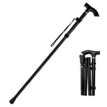 Sklopivi Aluminijski štap Za Hodanje Crni 85–95 Cm 4