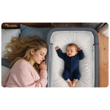 Sklopivi Putni Krevetić S Pomoćnim Krevetom + Madrac Nukido Nk 243 15