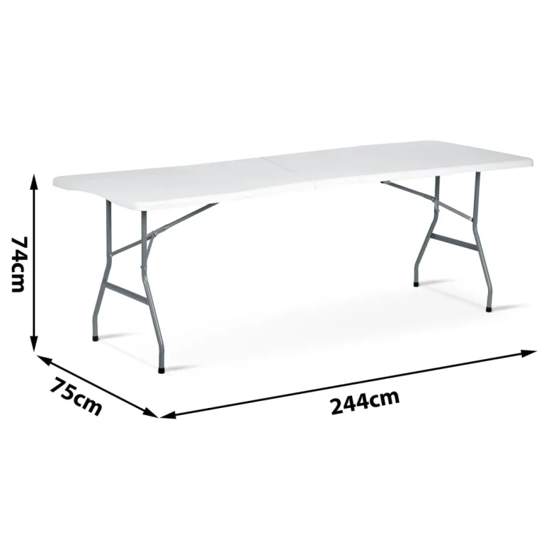 Sklopivi Vrtni Stol Za Catering 244 Cm Plonos Bijeli 4