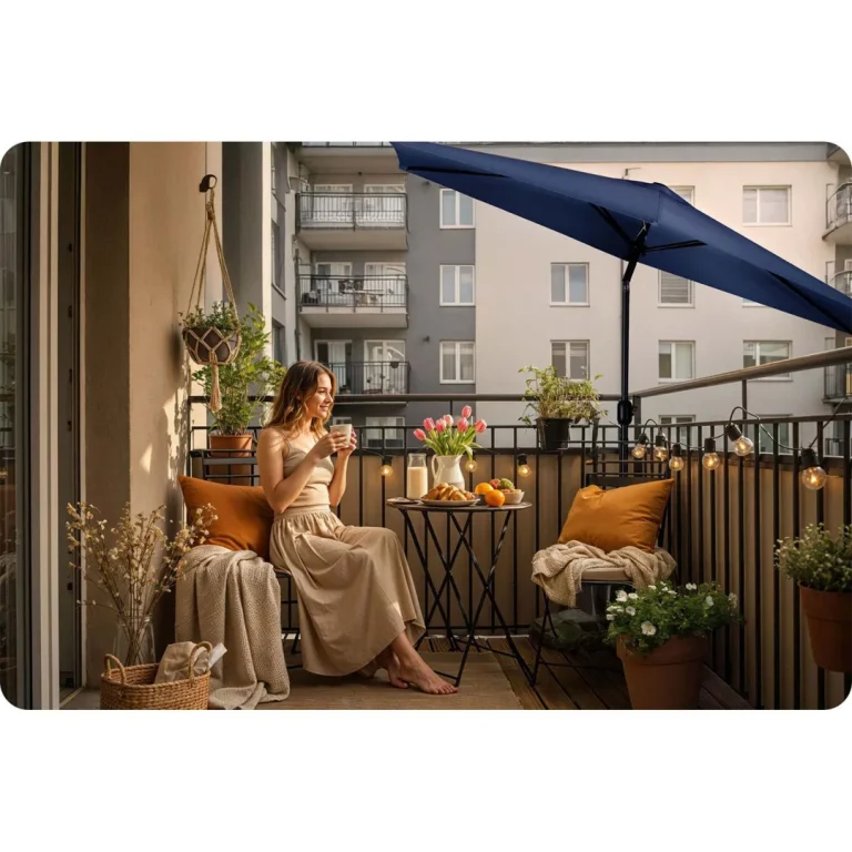 Sklopivi Vrtni Suncobran, 6 Dijelova, 300 Cm, S Navlakom, Plonos Pl 884, Siva 11
