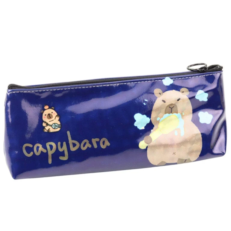 Školska Pernica Capybara Za Pranje Zubi Tamnoplava 20 X 8,5 X 4 Cm 2