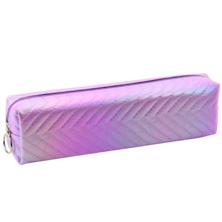 Školska Pernica Organizator Holografska, Riblja Kost, Ljubičasta 21x6cm 3