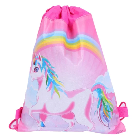 Školska Torba Za Cipele Gimnastičko Odijelo Dugini Jednorog 35x27 Cm 1