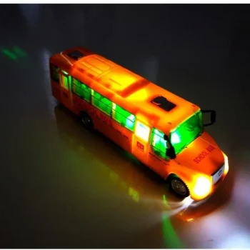 Školski Autobus Spring Drive. Svjetla I Zvukovi. Otvaranje Vrata 3