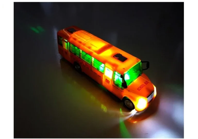 Školski Autobus Spring Drive. Svjetla I Zvukovi. Otvaranje Vrata 3