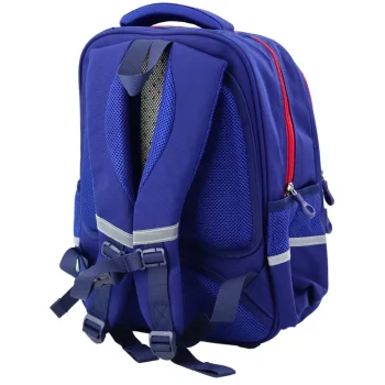 Školski Ruksak S Remenom Za Prsa, Tamnoplavi, Crveni, 20 L, 38 Cm 2