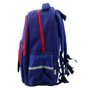 Školski Ruksak S Remenom Za Prsa, Tamnoplavi, Crveni, 20 L, 38 Cm 3